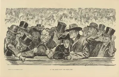 På hästshowen (Höjdhoppet) av Charles Dana Gibson