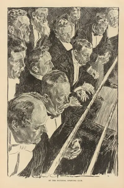 På National Sporting Club av Charles Dana Gibson
