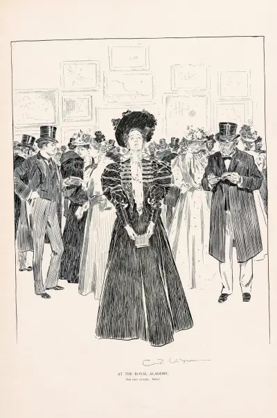 At the Royal Academy, Charles Dana Gibson