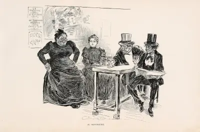 Au Montmartre, Charles Dana Gibson
