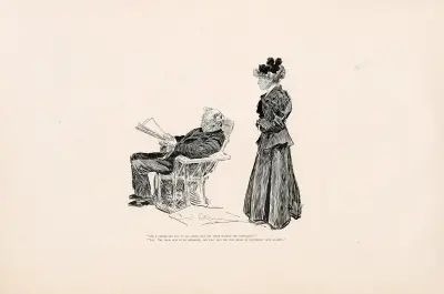 ‘Did i understand you to say, John, that the tenor married the contralto’, Charles Dana Gibson
