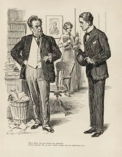 Editor; have you ever written any editorials av Charles Dana Gibson