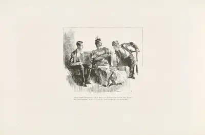 Elderly Suitor (sarcastically); How does your kindergarten get on, Miss Black, Charles Dana Gibson