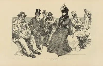 Da sie auf dem Land keine Ruhe findet, beschließt sie, nach Hause zurückzukehren von Charles Dana Gibson