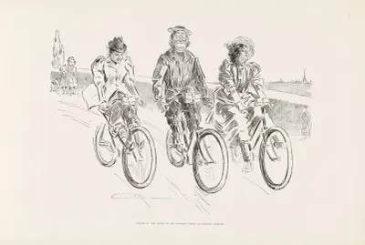 Gullem at the advice of his physician takes out-of-door exercise av Charles Dana Gibson