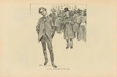 Han hade en tavla i salongen av Charles Dana Gibson