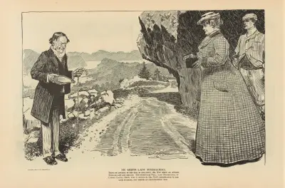 Er trifft Lady Fitzmaurice von Charles Dana Gibson