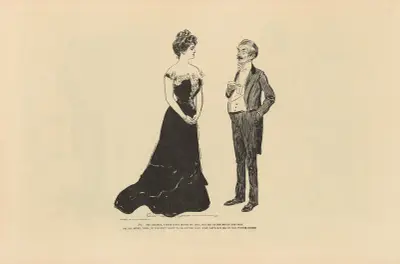 Er; ja, Liebste, ich habe geliebt, bevor wir uns trafen; aber lass uns die Vergangenheit nicht aufwühlen. von Charles Dana Gibson