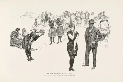 Hennes första framträdande i denna dräkt av Charles Dana Gibson