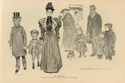 Ihre Strafe, 1893 von Charles Dana Gibson