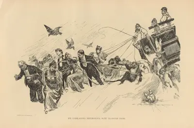 Seine endlosen Experimente mit schlecht zusammengepassten Paaren, 1893 von Charles Dana Gibson