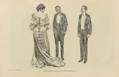 ‘I hear, sir, that freddy is working as a clerk in your brokerage office’ av Charles Dana Gibson