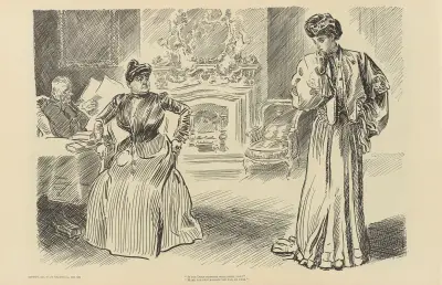 ‘If the Duke proposes what shall i do’ av Charles Dana Gibson