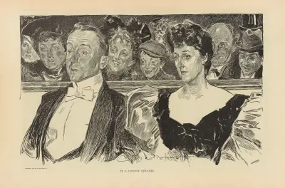 In einem Londoner Theater, 1893 von Charles Dana Gibson