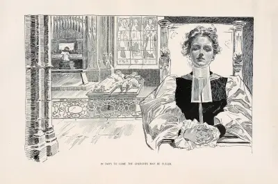 In days to come the churches may be fuller av Charles Dana Gibson