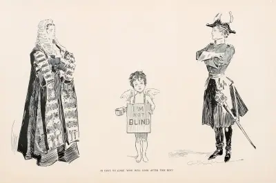 In days to come, Who will look after this boy av Charles Dana Gibson