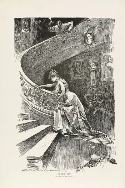 In leap year – Let hubby do the sitting up av Charles Dana Gibson