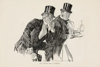 In the ‘Whispering Gallery’ – A Small Loan, Charles Dana Gibson