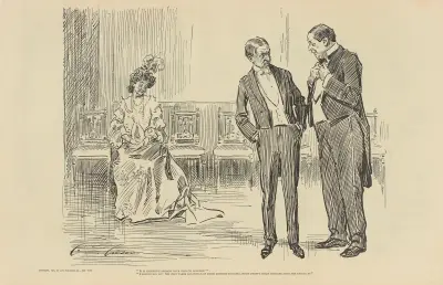 „Ist es teuer, seine Töchter aufs College zu schicken“ von Charles Dana Gibson