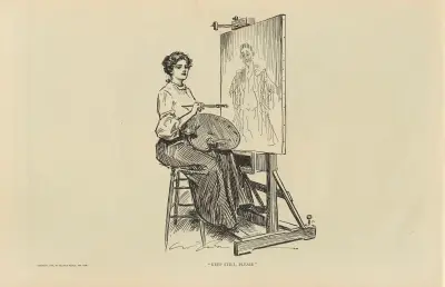 „Keep Still, Please“ von Charles Dana Gibson