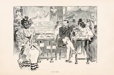 Le Chat Noir av Charles Dana Gibson