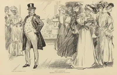 Lifes Vaudeville, Mr. Masher als Capt. Irresistible in The Lady Killer von Charles Dana Gibson