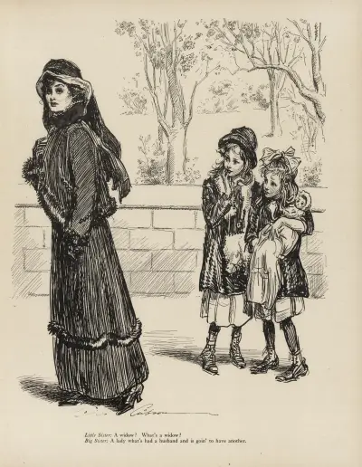 Kleine Schwester; Eine Witwe, Was ist eine Witwe von Charles Dana Gibson