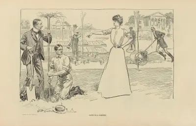 Kärlek i en trädgård av Charles Dana Gibson