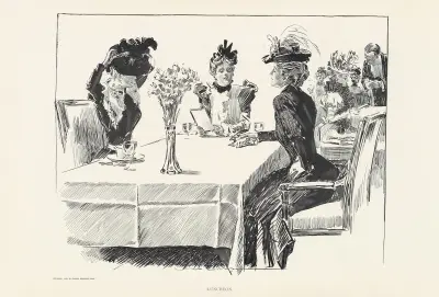 Mittagessen, 1898 von Charles Dana Gibson