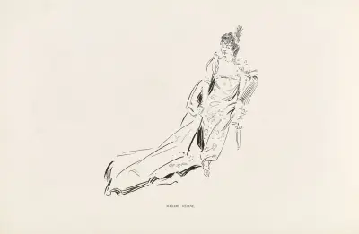 Madame Rejane av Charles Dana Gibson