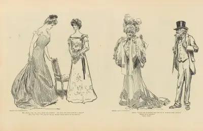 Miss Boston; ‘Ah, yes; your verses are charming’ av Charles Dana Gibson