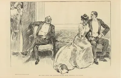 Mr. Tagg finds the younger people more difficult to please av Charles Dana Gibson