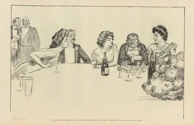 Mrs. Katcham prides herself on always having the latest celebrity at her house av Charles Dana Gibson