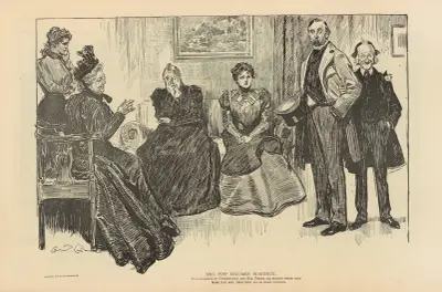 Mrs. Pipp blir hemsjuk av Charles Dana Gibson