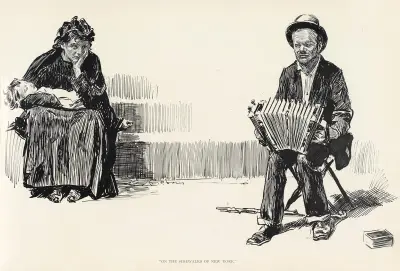 Auf den Bürgersteigen von New York, 1898 von Charles Dana Gibson