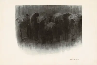 Outside the Pit Entrance av Charles Dana Gibson