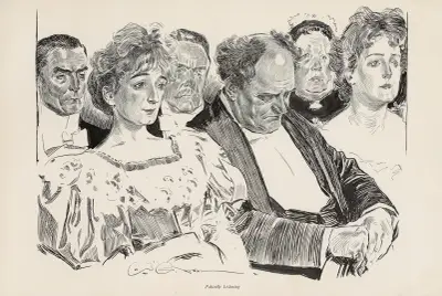 Patiently Listening av Charles Dana Gibson