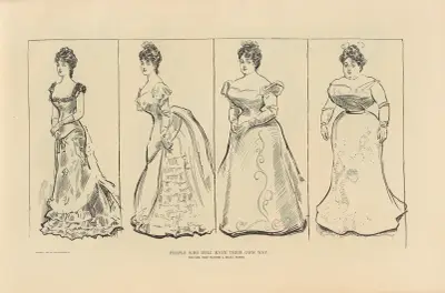 De som får sin vilja fram. Flickan som ville ha en smal midja av Charles Dana Gibson