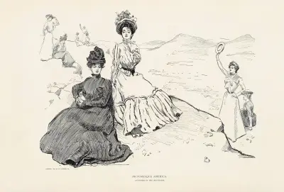 Malerisches Amerika – Irgendwo in den Bergen von Charles Dana Gibson