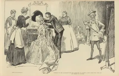 Porträtt av gentlemannen som var ovillig… av Charles Dana Gibson
