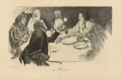 Puzzle. A funny story. Find the Englishman av Charles Dana Gibson