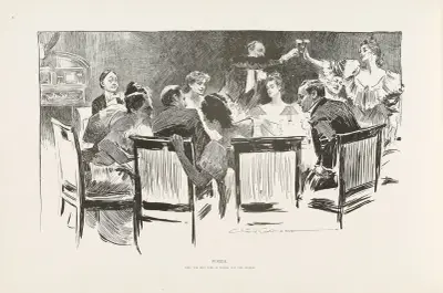 Pussel – Hitta mannen som betalar middagen av Charles Dana Gibson