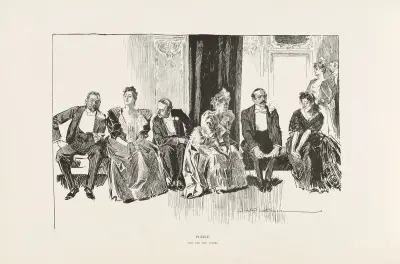 Pussel – Hitta de två älskande av Charles Dana Gibson