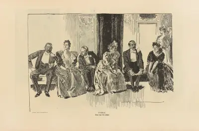 Pussel. Hitta de två älskande av Charles Dana Gibson