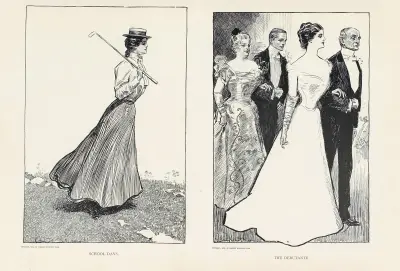 Skolåren ; Debutanten av Charles Dana Gibson