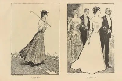 Skolåren. Debutanten av Charles Dana Gibson