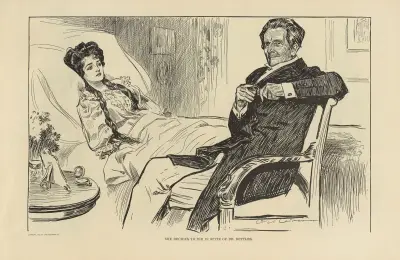 She decides to die in spite of Dr. Bottles av Charles Dana Gibson