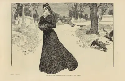 Hon finner att motion inte piggar upp henne av Charles Dana Gibson