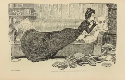 Sie sucht Trost bei einigen der Alten von Charles Dana Gibson