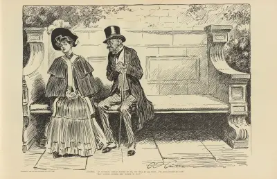 Geizhals; „Wenn mir etwas zustoßen sollte, wird es dir gut gehen“ von Charles Dana Gibson